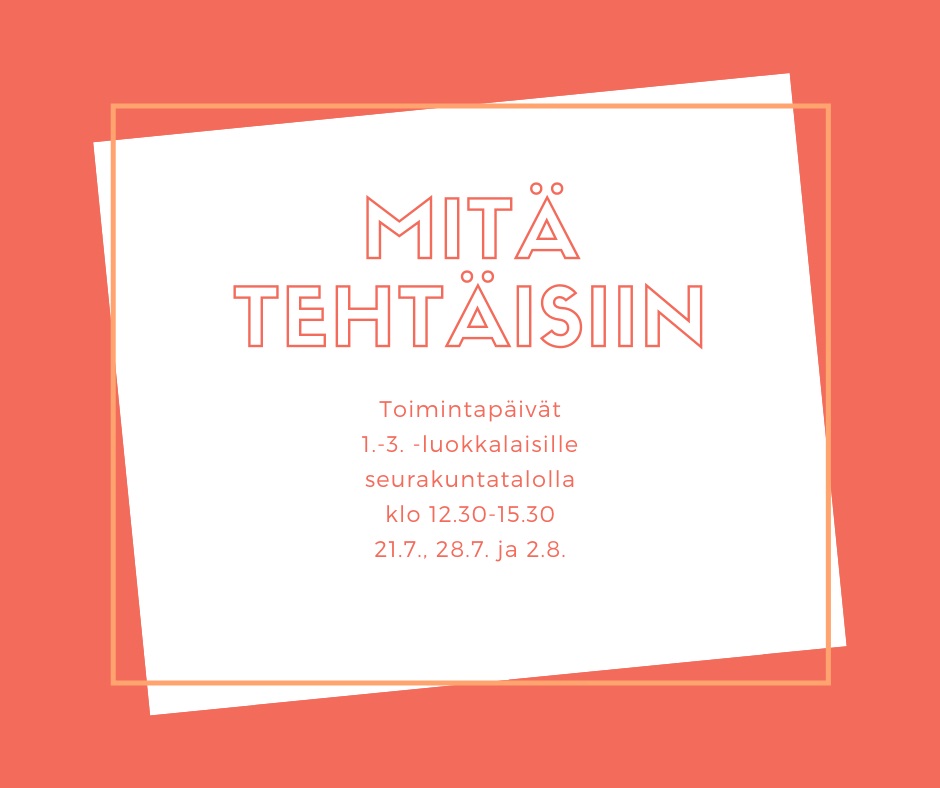 Kesätoimintapäivät Toimintapäivät