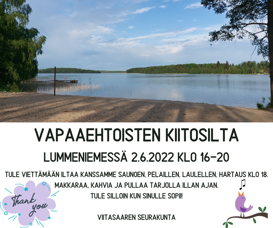 Lummeniemen ranta kauniina kesäpäivänä